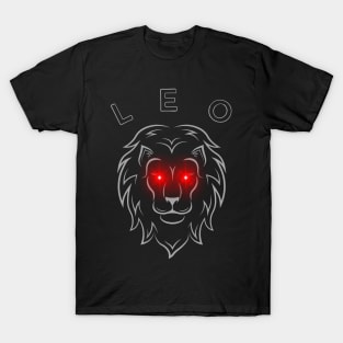 Leo | Evil Red Eyed Lion T-Shirt